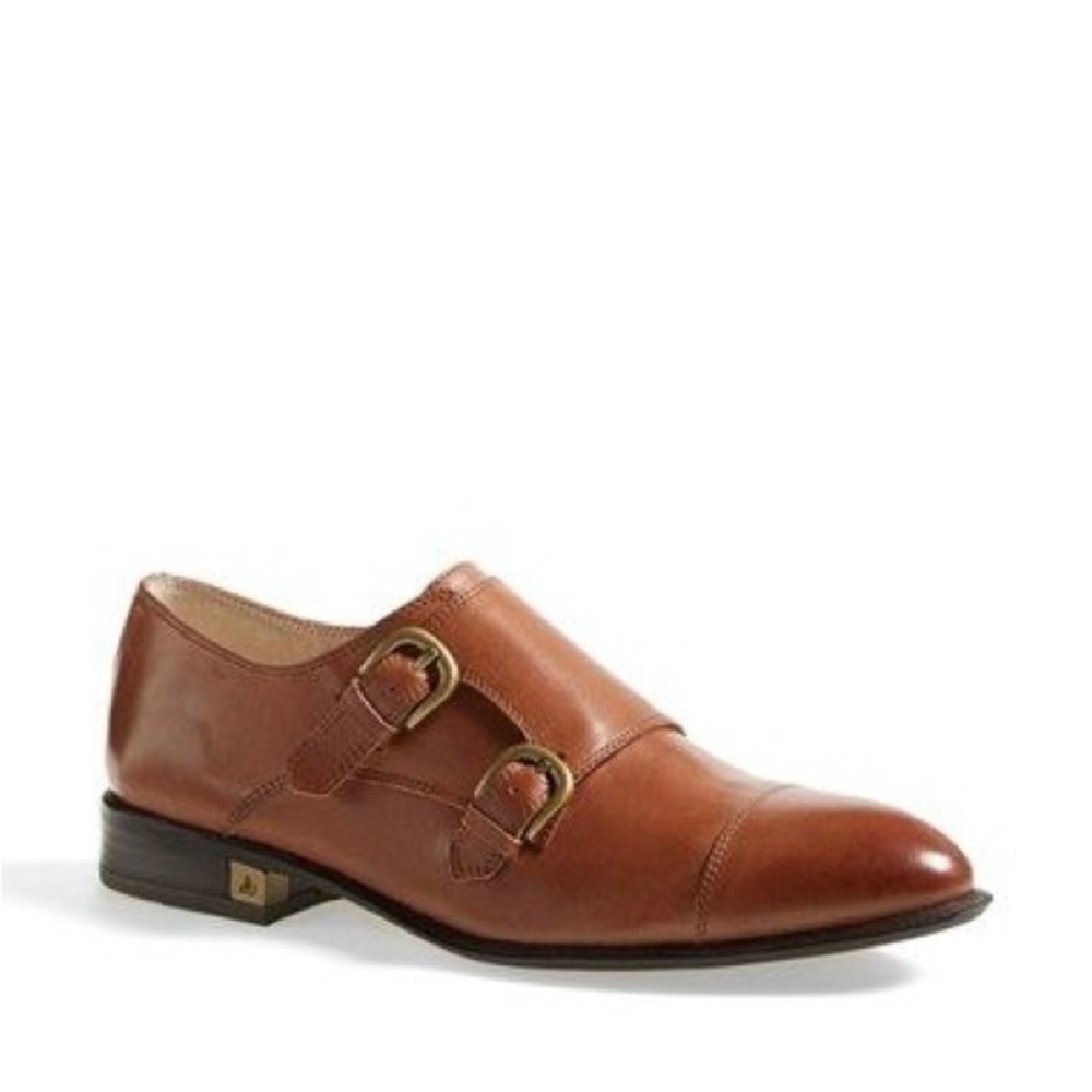 Sam Edelman Balfour Double Monk Strap Brown Leather Shoes